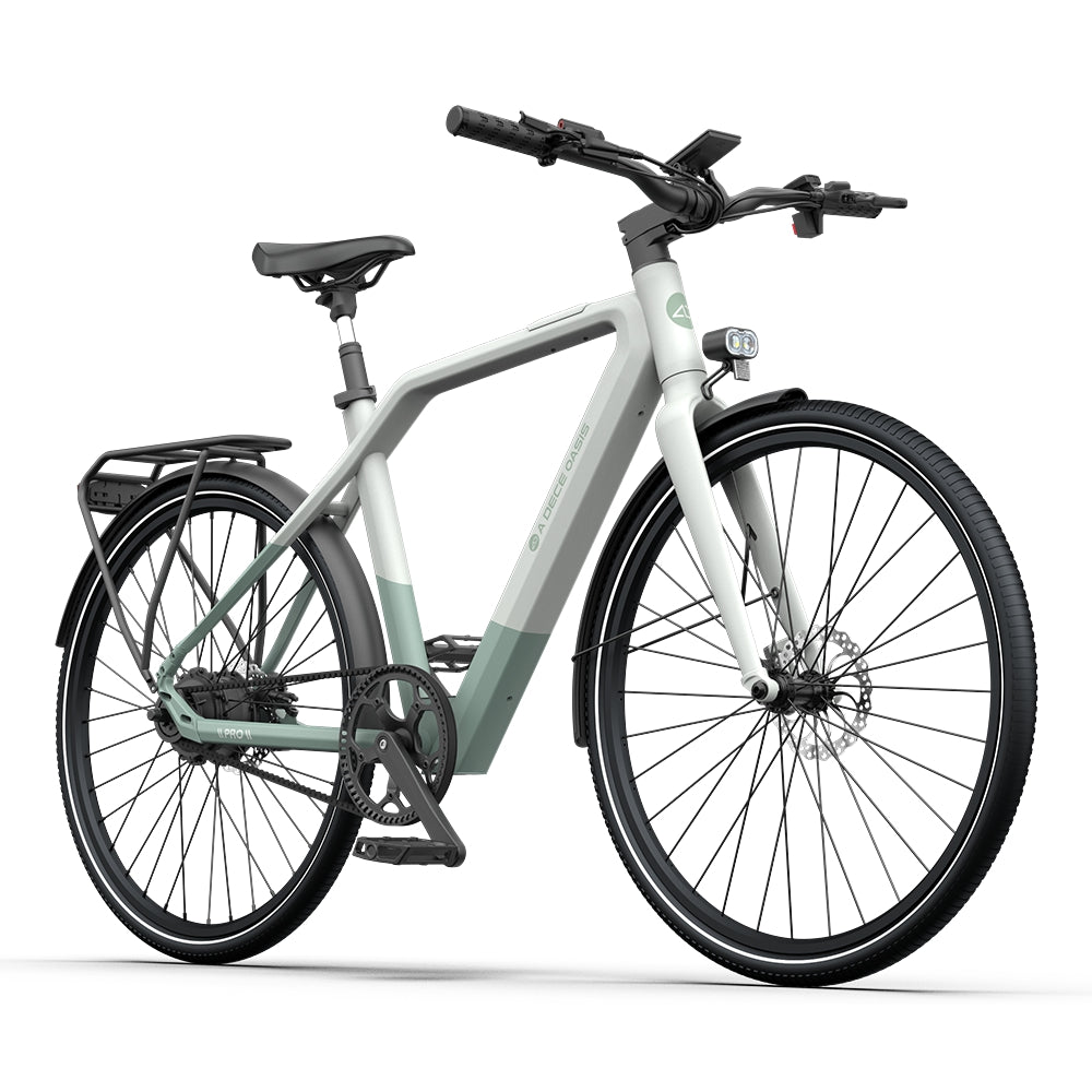ADO AIR30 PRO electric bicycle in Frost Green color 2