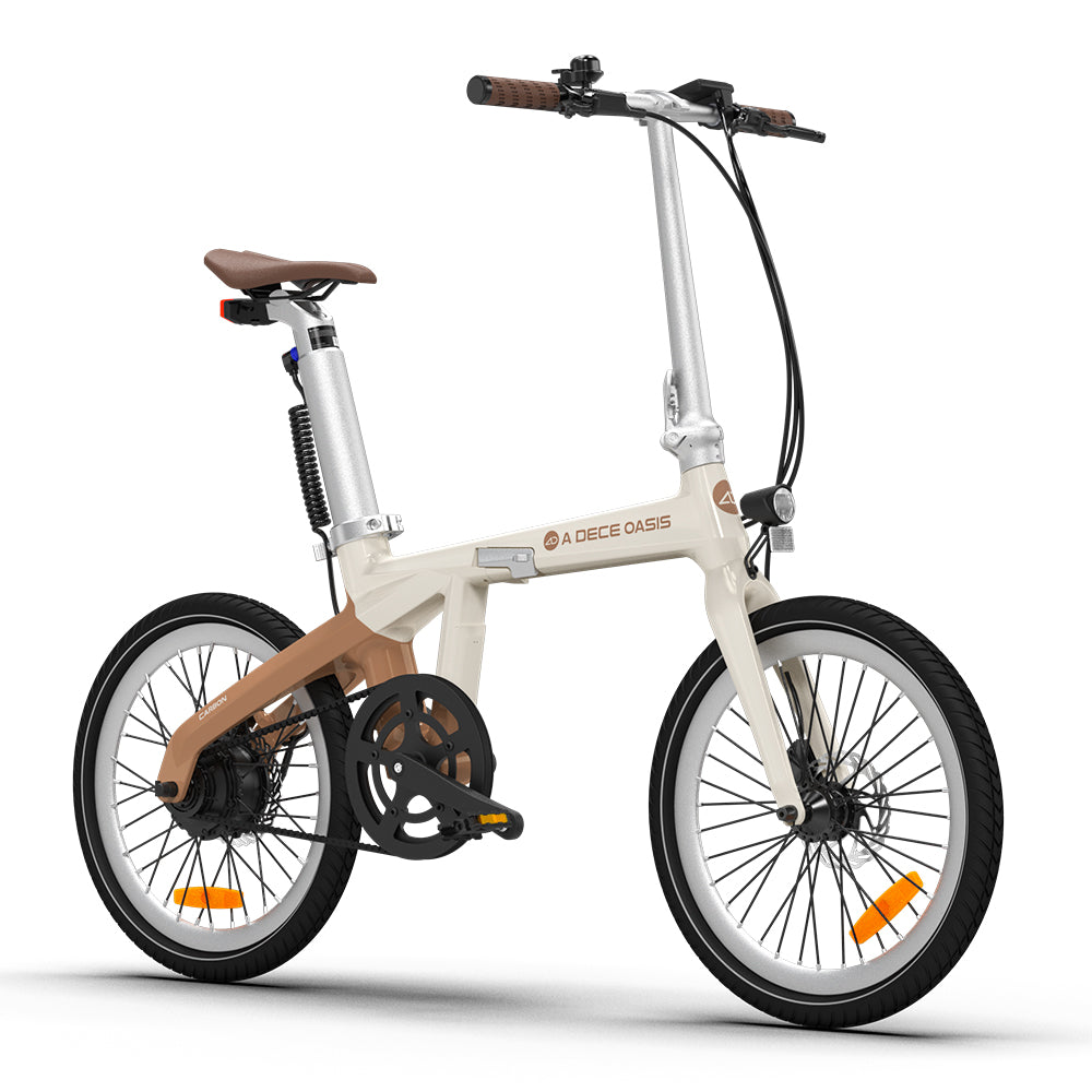 ADO AIR CARBON electric bicycle in Latte color 2