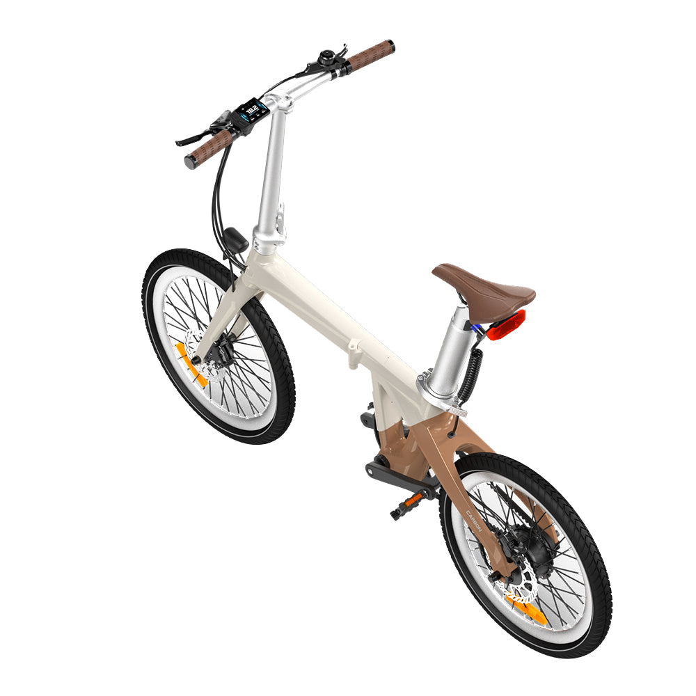 ADO AIR CARBON electric bicycle in Latte color 3