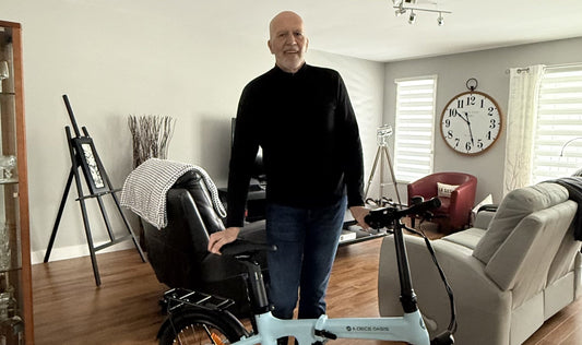 Winner of ADO Air20 Pro Blue e-bike