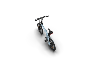 ADO AIR20S folding electric bicycle in Pastel Blue color 2