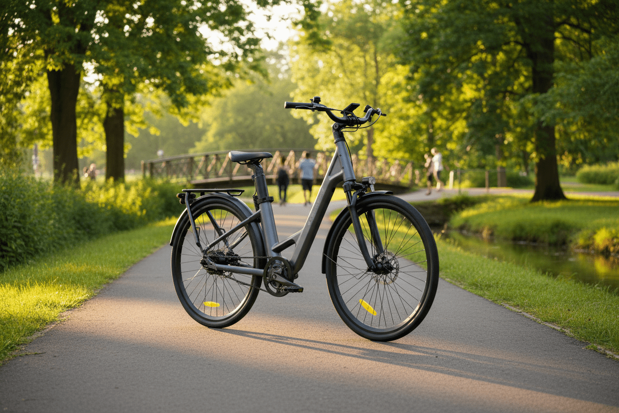 Grey AIR28 ULTRA bicycle wheel by Vélo ADO Canada with sleek spokes and rim, designed for high performance cycling.