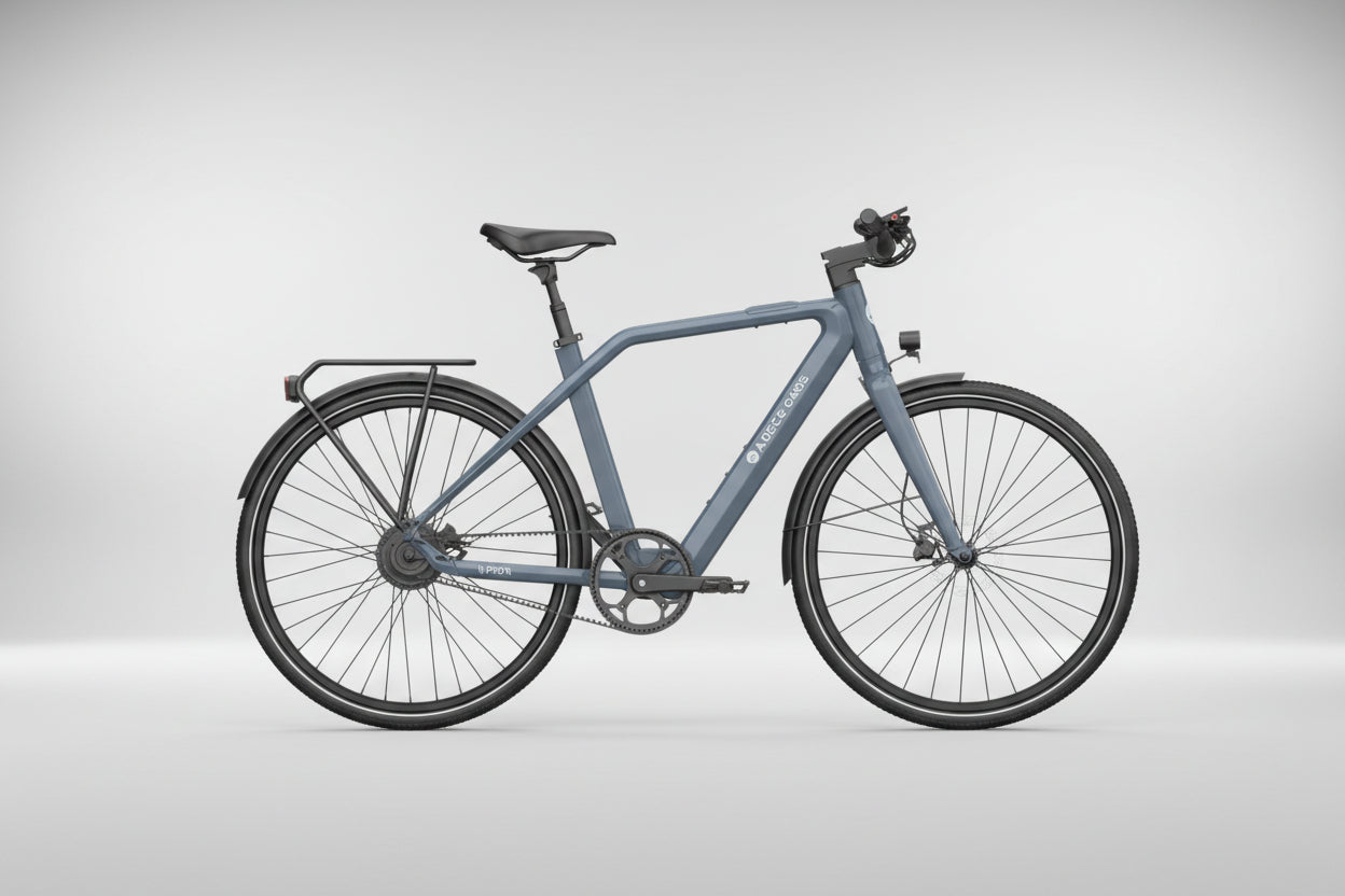 ADO AIR30 PRO electric bicycle in Indigo Grey color